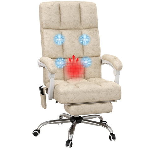 Rootz Massage Office Chair - Computer Chair - Swivel Chair - Adjustable Seat Height - 64cm x 74cm x 110-118cm