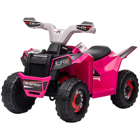 Rootz Electric Children's Quad - Kids Ride-On ATV - Toddler Electric Vehicle - Safe Speed - Easy Operation - Long-lasting Fun - 70cm x 41.5cm x 48.5cm - Plastic & Metal - Pink