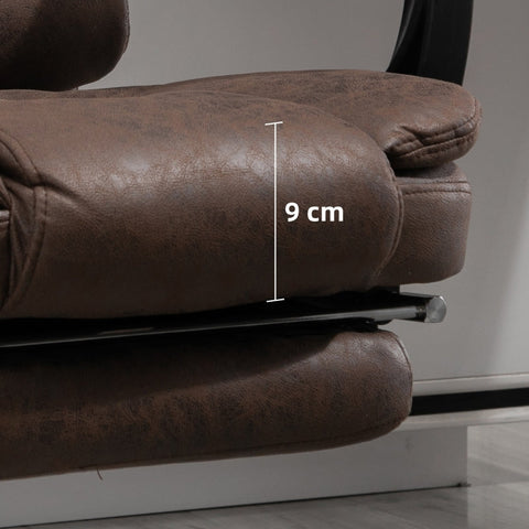 Rootz Massage Office Chair - Swivel Chair - Heated Massage Points - 135° Backrest - Microfiber Fabric - 65cm x 70cm x 119cm