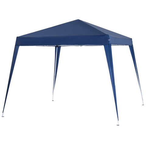 Rootz Pop-Up Garden Pavilion - Foldable Tent - Outdoor Canopy - UV-Resistant - 3x3m - Blue - Easy Setup with Carrying Bag