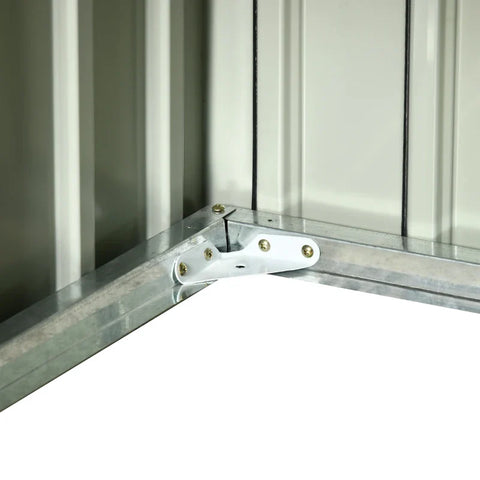 Rootz Lawn Mower Garage - Metal Shed - Robotic Lawnmowers - Rustproof - Galvanized Steel - Polypropylene - Dark Gray - 86L x 100W x 63H cm