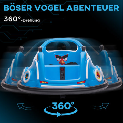 Rootz Kids Bumper Car - Electric Vehicle - Ride-On Toy - 360° Rotation Fun - 73cm x 73cm x 44cm - USB & LED Lights