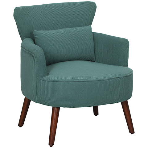 Rootz Modern Armchair - Padded Accent Chair - Upholstered Recliner - Cozy Comfort - 69cm x 69.5cm x 78cm