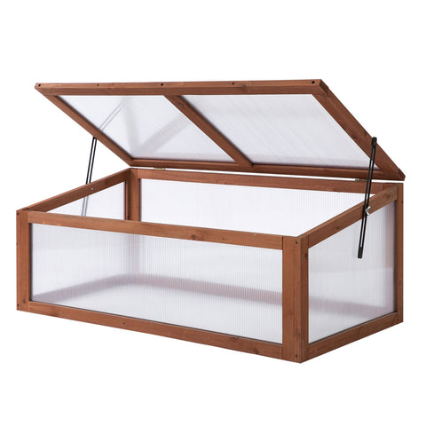 Rootz Mini-Greenhouse - Small Garden Greenhouse - PC Panel Greenhouse - Light Permeability - 100L x 65B x 40H cm