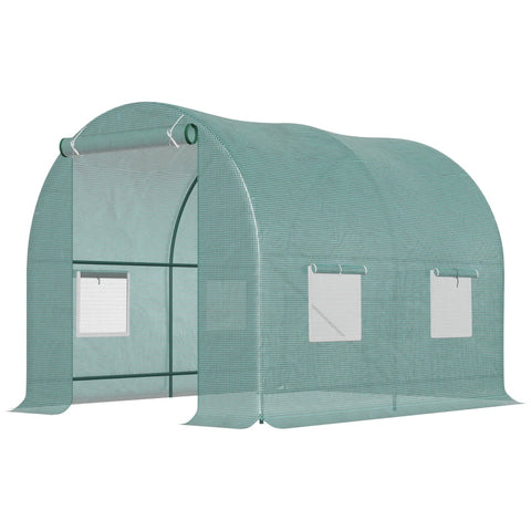 Rootz Foil Greenhouse - Plant Shelter - Garden Protection - Shields from Harsh Weather - Durable Steel Frame - Excellent Ventilation - 245cm x 200cm x 198cm