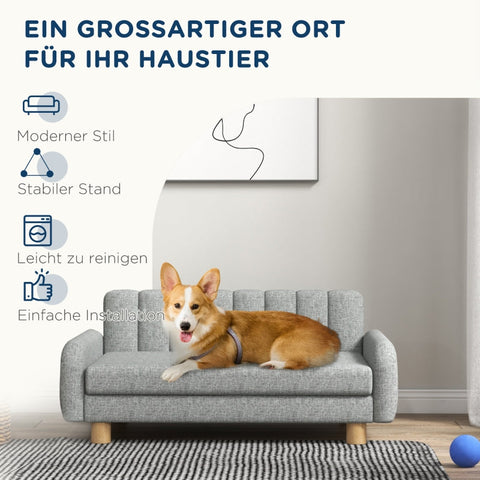 Rootz Dog Bed - Pet Lounger - Dog Cushion - Soft Cushion - Washable Cover - Non-Slip Feet - 94W x 61D x 40H cm