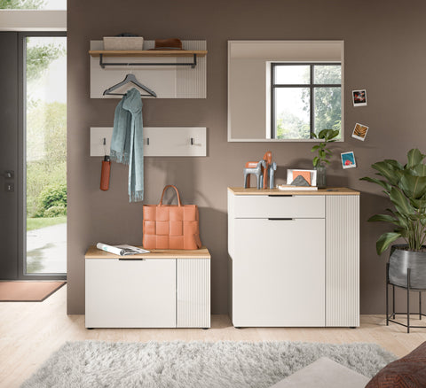 Rootz 4-Piece Wardrobe Set - Closet Organizer - Hallway Storage - Elegance & Easy-Care - 175cm x 190cm x 36cm