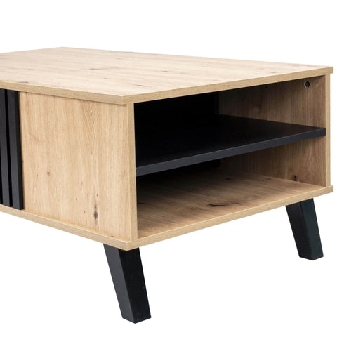 Rootz Coffee Table - Center Table - Living Room Table - Ample Storage - 100L x 60W x 53H cm