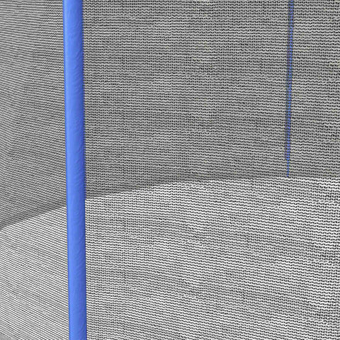 Rootz Trampoline Safety Net - Replacement Network - Safety Mesh - Durable PE Material - Ø244 x 180cm, Fits 6 Posts, Easy Zipper Access for Kids' Safety