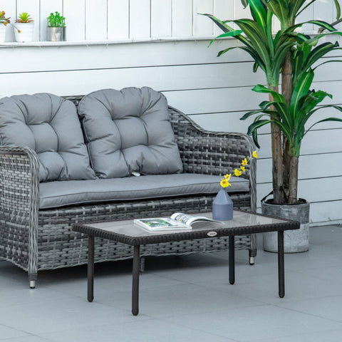 Rootz Garden Coffee Table - Patio Table - Outdoor Side Table - Cozy Vibes - 90cm x 50cm x 35cm