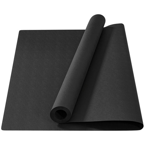 Rootz Floor Protection Mat - Slipproof Fitness Mat - Underlay Mat - Non-Slip Safety - 200x100x0.4cm Black