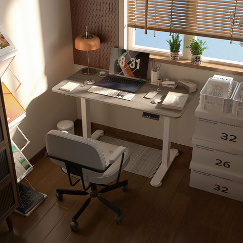 Rootz Electrical Stand-Up Desk - Height Adjustable Desk - Memory Function - Ergonomic Comfort - 120cm x 60cm x 72-116cm