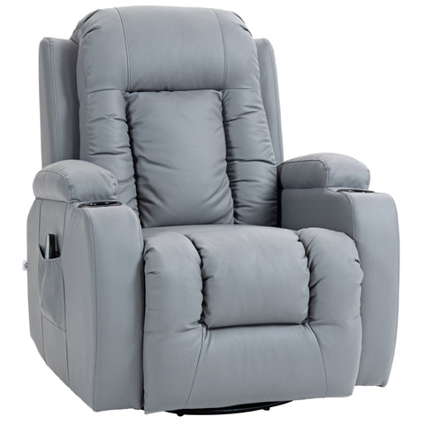 Rootz Massage Chair - Rocking Recliner - Heated Massage Chair - Ultimate Relaxation - 8 Vibration Points - Adjustable Backrest - 85cm x 94cm x 104cm