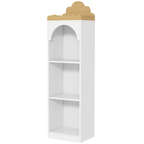 Rootz Children's Bookshelf - Kid's Bookcase - Cloud Design - Safe & Spacious - 40x30x139.5cm