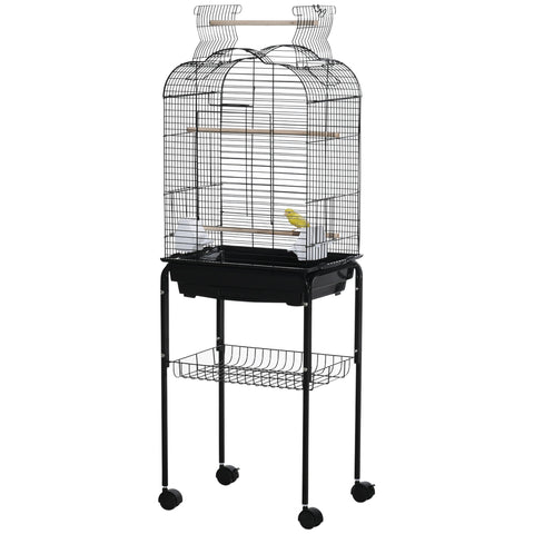 Rootz Bird Cage Explanies - Bird Aviary - Pet Enclosure - Rollable Design - 46 x 36 x 130 cm
