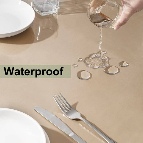 Rootz Transparent PVC Tablecloth - Clear Cover - Protective Overlay - Durable, Waterproof, Heat Resistant - Easy to Clean - Multiple Sizes Available