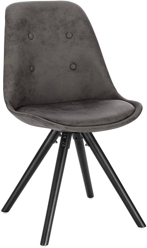 Rootz Dining Chair - Upholstered Chair - Wooden Legs - Ergonomic Design - 85cm x 44.5cm x 83cm