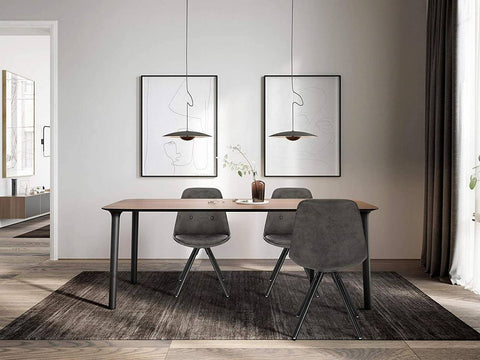 Rootz Dining Chair - Upholstered Chair - Wooden Legs - Ergonomic Design - 85cm x 44.5cm x 83cm