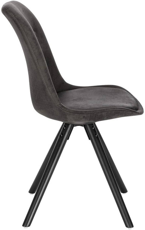 Rootz Dining Chair - Upholstered Chair - Wooden Legs - Ergonomic Design - 85cm x 44.5cm x 83cm