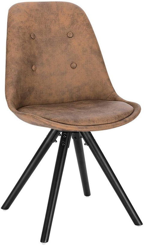 Rootz Dining Chair - Upholstered Chair - Comfortable Seat - Solid Wood Legs - Ergonomic Design - 85cm x 44 x 44.5 cm