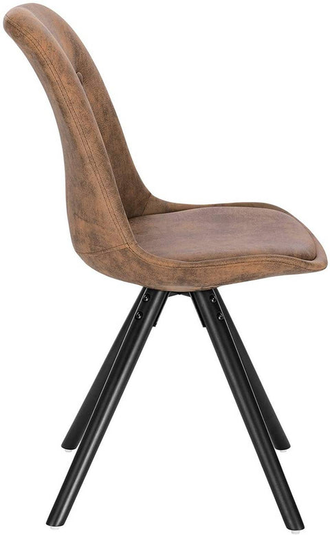 Rootz Dining Chair - Upholstered Chair - Comfortable Seat - Solid Wood Legs - Ergonomic Design - 85cm x 44 x 44.5 cm