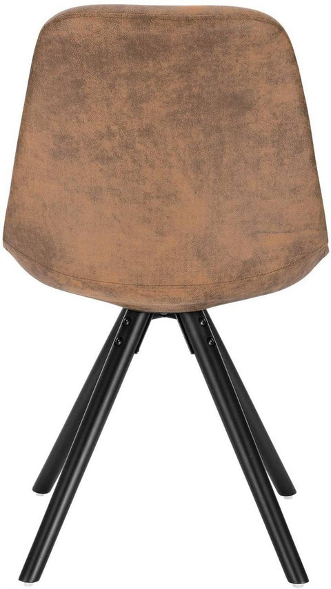 Rootz Dining Chair - Upholstered Chair - Comfortable Seat - Solid Wood Legs - Ergonomic Design - 85cm x 44 x 44.5 cm