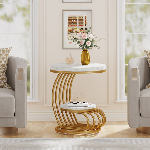 Rootz Side Table - End Table - Bedside Nightstand - Ample Storage - 50 cm D x 50 cm W x 64 cm H