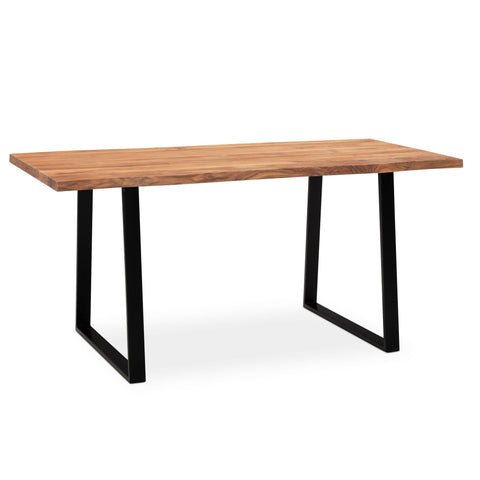 Rootz Solid Office Table - Wooden Desk - Modern Workstation - Natural Wood Grain - 180cm x 90cm x 76cm