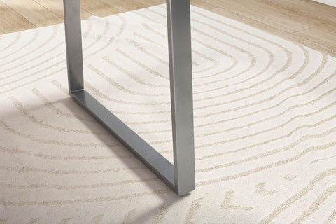 Rootz Solid Office Table - Modern Design - Expressive Tree Edges - Natural Wood Grain - Trapezoidal Metal Legs - 180cm x 90cm x 76cm