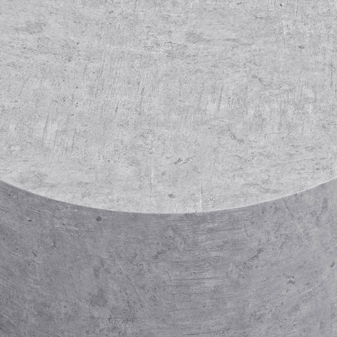 Rootz Minimalist Round Coffee Table - Circular Table - Grey Concrete Look - Space-Saving Design - 60cm x 60cm x 30cm