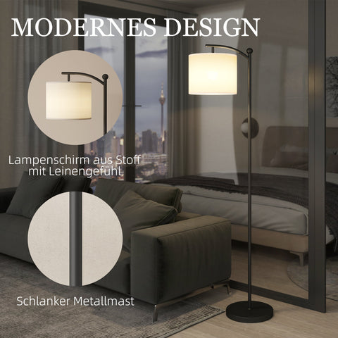 Rootz Floor Lamp - Adjustable Light - Standing Lamp - Remote Controlled - 11 Adjustable Brightness - 54.3cm x 30.6cm x 159.6cm