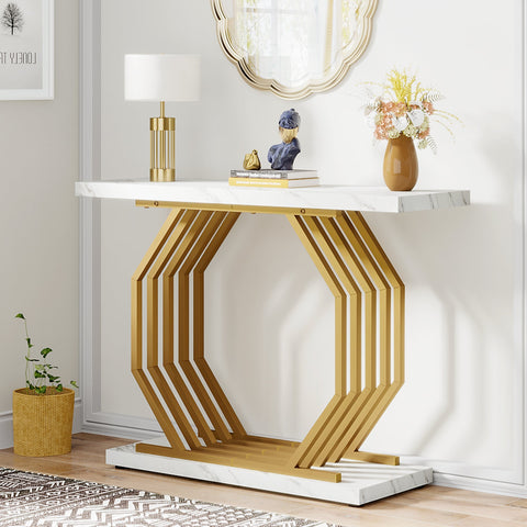 Rootz Chic Console Table - Sofa Table - Entryway Table - Stain & Scratch Resistant - 100cm x 30cm x 82cm