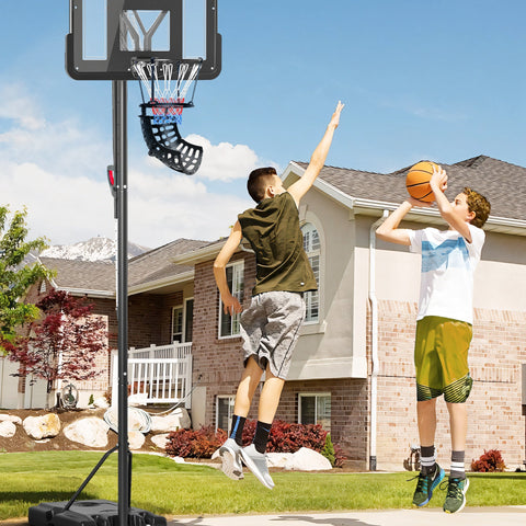 Rootz Basketball Rebounder - Return System - 360° Rotating - Height Adjustable - Enhance Skills - 35.6L x 35.6W x 75.5H cm