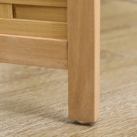 Rootz Room Divider - Folding Partition - Privacy Screen - Bamboo - 3 Parts - Natural - 120 cm x 170 cm x 1.8 cm