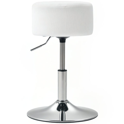 Rootz Bar Stool - Padded Bar Chair - Adjustable Swivel Stool - Breathable Fabric - 38cm x 52-66cm
