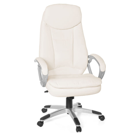 Rootz Bureaustoel met hoge rugleuning - Directiestoel - Bureaustoel - Lendensteun - Zachte vulling - 100% polyurethaan - 67 cm x 58 cm x 128 cm