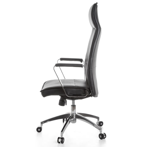 Rootz XXL Directiestoel - Bureaustoel - Leren stoel - Hoogwaardig echt leer - Verstelbaar lichaamsgewicht - Anti-shockfunctie - 118-127 cm x 61 cm x 54 cm