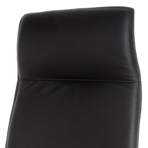Rootz XXL Directiestoel - Bureaustoel - Leren stoel - Hoogwaardig echt leer - Verstelbaar lichaamsgewicht - Anti-shockfunctie - 118-127 cm x 61 cm x 54 cm