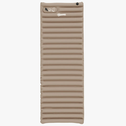 Rootz Camping Air Mattress - Inflatable Bed - Outdoor Sleeping Pad - Quick Inflation - Water-Repellent - Compact & Portable - 195cm x 70cm x 10cm - Polyester