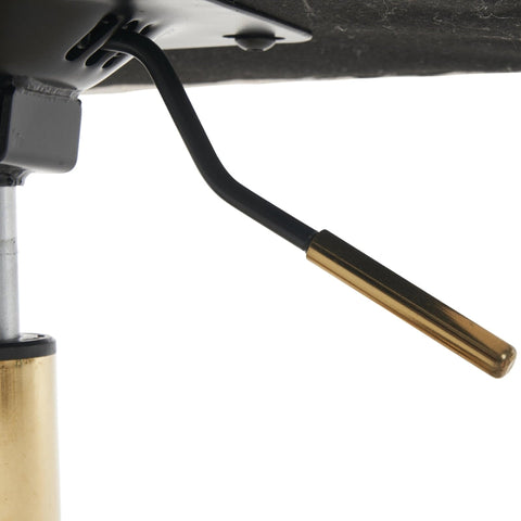 Rootz Swivel Leisure Chair - Enhanced Comfort Chair - Faux Fur Seat - Durable & Adjustable - 55.8cm x 55.1cm x 83.8cm