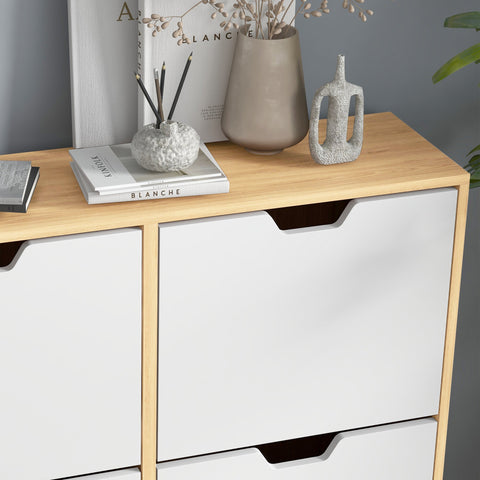 Rootz Shoe Cabinet - Footwear Organizer - Storage Solution - Adjustable Shelves - 95cm x 26cm x 95cm - Holds 16 Pairs