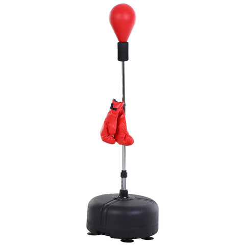 Rootz Punching Ball Set - Boxing Training Set - Height Adjustable 136-154 cm - Enhance Coordination - 48 cm Base with Gloves