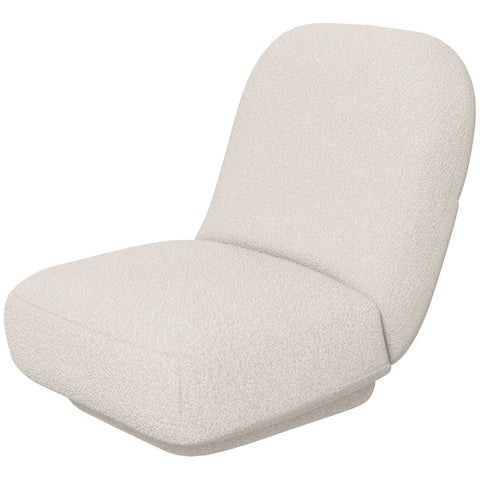 Rootz Floor Chair - Gaming Chair - Reading Chair - Ultimate Comfort - Versatile Use - Stylish Design - 56cm x 76.5cm x 66cm - Lambswool Look - White