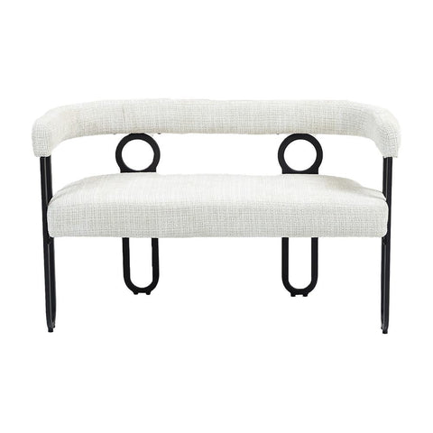 Rootz Double Sofa - Love Seat - Modern Couch - Chenille Fabric - 118cm x 53cm x 71cm - Ergonomic Comfort