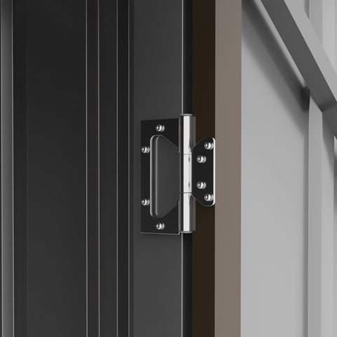 Rootz Garden House - Device Shed - Storage Shed - Lockable Door - 1m² Space - Durable Steel - 100cm x 103cm x 160cm