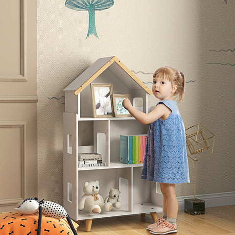 Rootz Children's Shelf - Toy Organizer - Book Storage - Versatile Design - 65cm x 25cm x 108.5cm