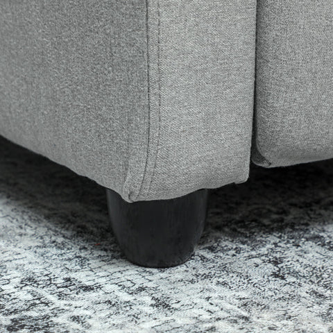 Rootz Relaxation Armchair - Recliner Chair - Lounge Seating - Adjustable Comfort - Linen Polyester - Grey - 69cm x 156.5cm x 101cm