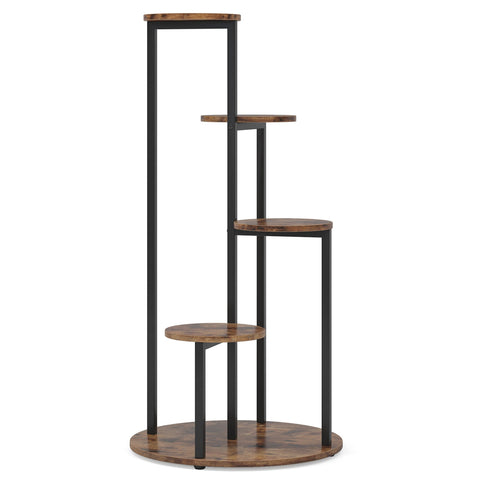 Rootz 4-Tier Plant Stand - Flower Display - Plant Holder - Sturdy & Rotatable - 50cm x 50cm x 104cm
