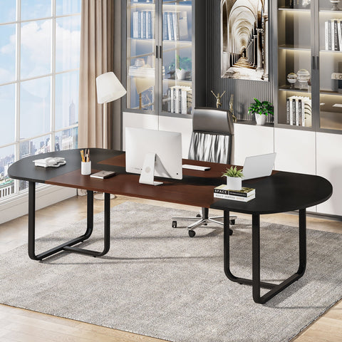 Rootz Executive Desk - Office Desk - Workstation Table - Elegant Design - 180 cm Width x 90 cm Depth x 75 cm Height