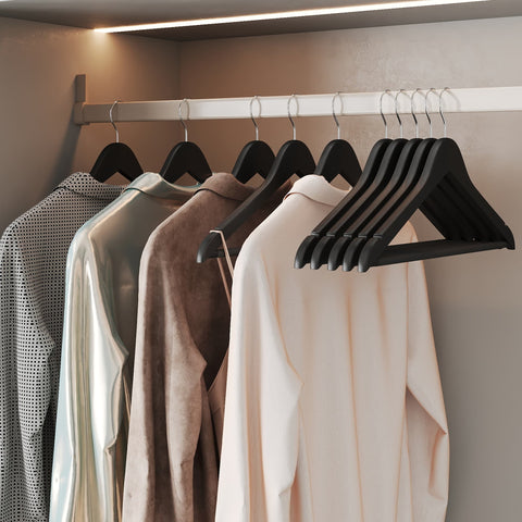 Rootz Clothes Hanger Set - Garment Holder - Solid Wood Hangers - Robust Design - 44.5 x 23 x 1.2 cm - 50s Set - Maple Wood